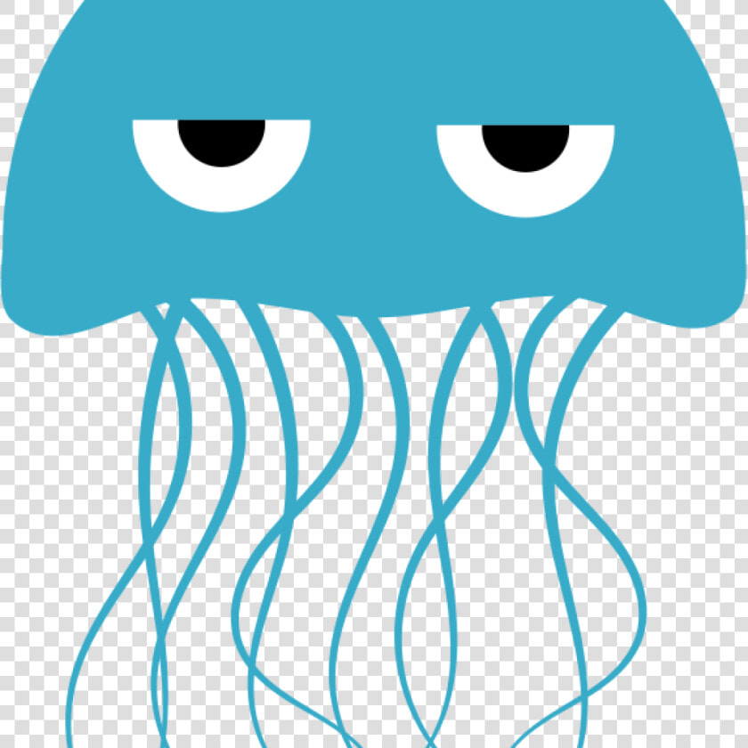 Clip Art Transparent Library Bird Hatenylo Com Angry   Blue Jellyfish Clipart  HD Png DownloadTransparent PNG