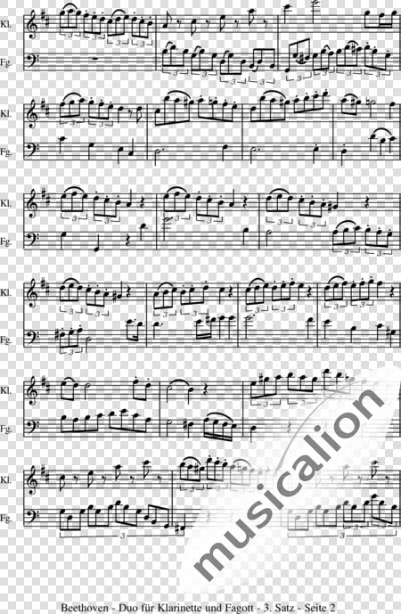 Beethoven  Ludwig Van   12 Easy Duets Mozart Flute  HD Png DownloadTransparent PNG