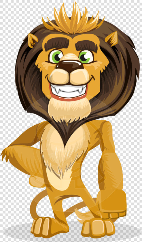 Vector Lion Cartoon Character   Earn Money Online Bitcoin  HD Png DownloadTransparent PNG