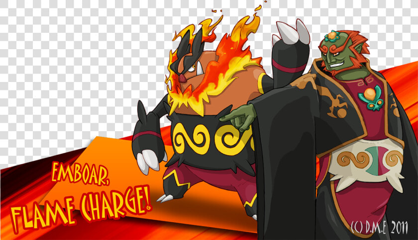 Flame   Emboar Ganondorf  HD Png DownloadTransparent PNG