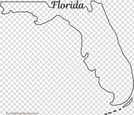 Free Florida Outline With State Name On Border  Cricut  HD Png DownloadTransparent PNG