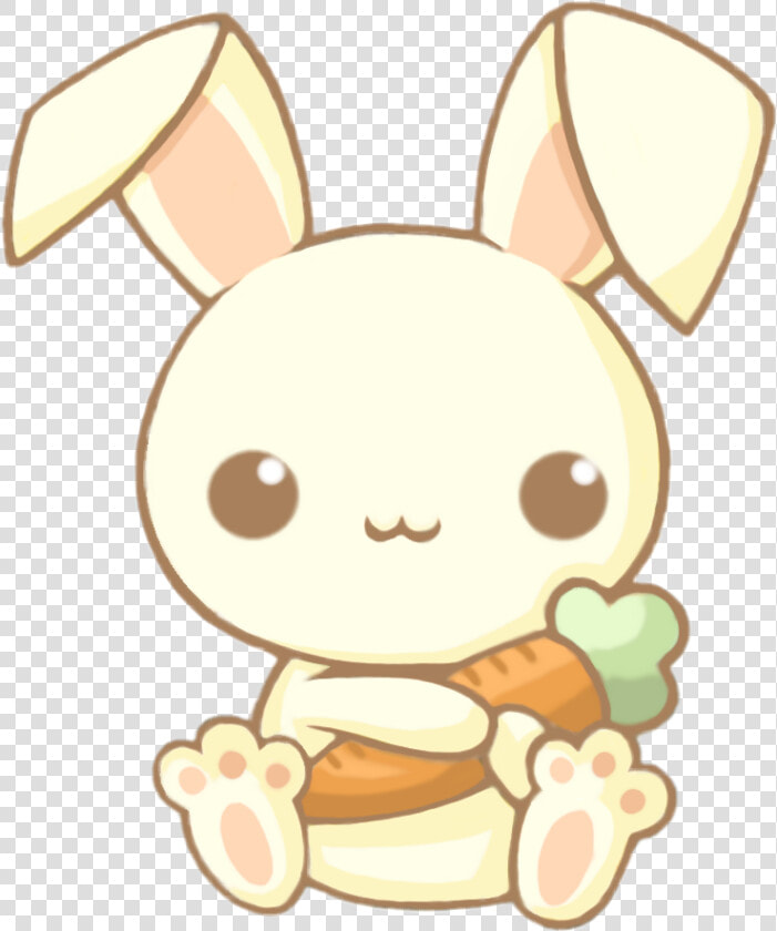 Cute Kawaii Bunny Rabbit Carrot Chibi Animals Adorable   Bunny Drawing Easy Cute  HD Png DownloadTransparent PNG