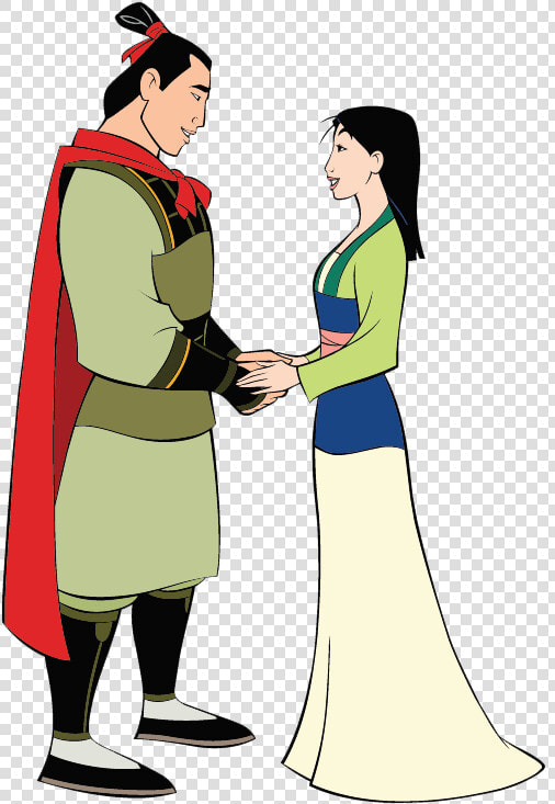 Mulan  amp  Shang Together Clipart   Mulan And Li Shang  HD Png DownloadTransparent PNG