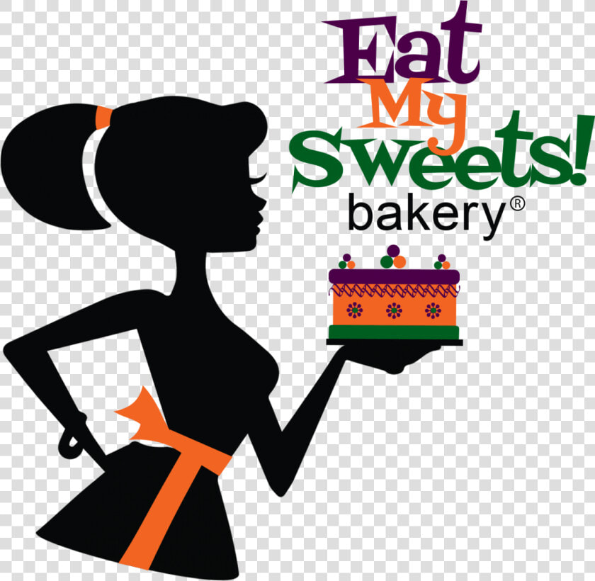 Eat My Sweets Bakery Logo   Bakery Girl Vector  HD Png DownloadTransparent PNG