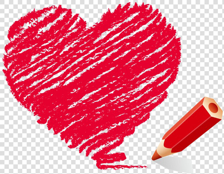 Transparent Red Crayon Png   Crayon Heart Clipart  Png DownloadTransparent PNG