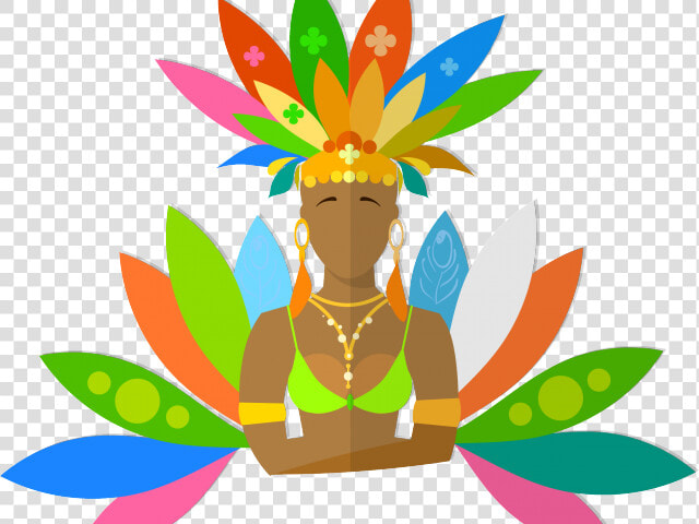 Headdress Clipart Carnival   Rio De Janeiro Carnival Cartoon  HD Png DownloadTransparent PNG