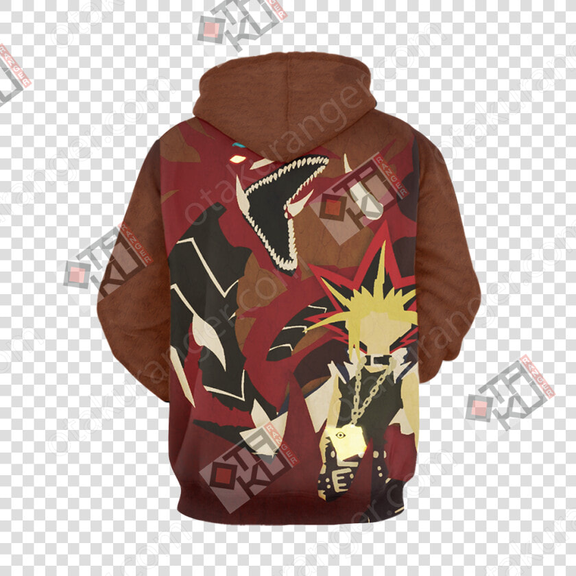 Yu Gi Oh Yugi Muto And Slifer The Sky Dragon 3d Hoodie   Evangelion Asuka T Shirt  HD Png DownloadTransparent PNG