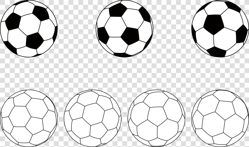 Soccer Balls Clip Arts   Balls Clipart Black And White  HD Png DownloadTransparent PNG