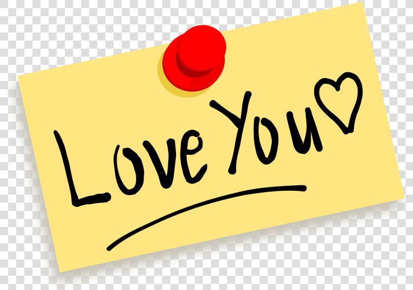 Note  Thumbtack  Notes  Message  Love  Post   Love You Clip Art  HD Png DownloadTransparent PNG