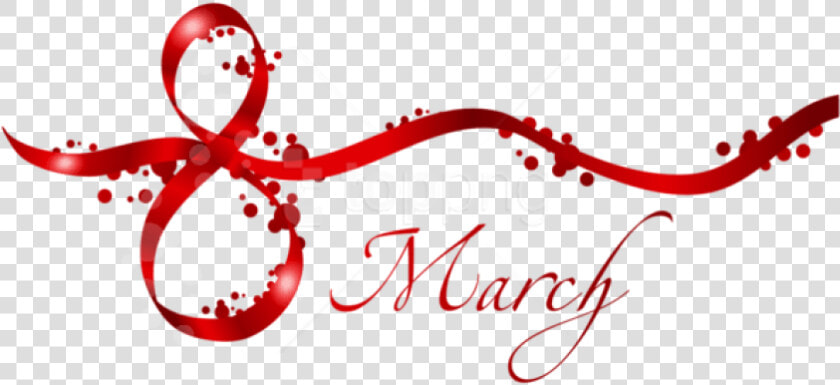 Free Png Download 8 March Red Text Decor Png Images   8 March Women Day  Transparent PngTransparent PNG