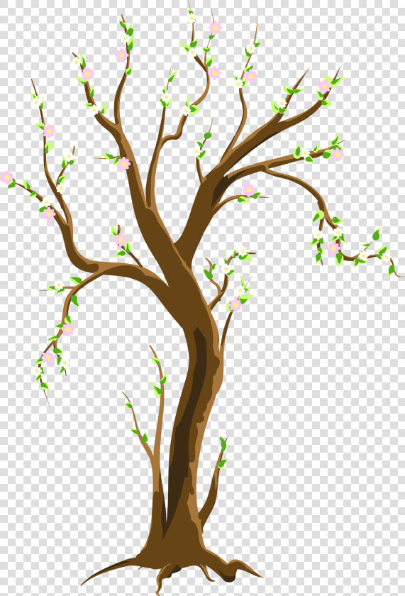 Springtime Tree Png Black And White   Tree In Spring Clipart  Transparent PngTransparent PNG