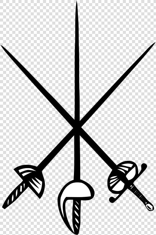 Saber Vector Crossed Sword   Fencing Foil  HD Png DownloadTransparent PNG