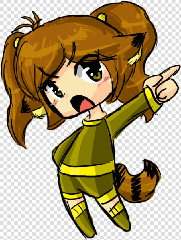 Chibi Angry Raccoon By Rumay chian   Angry Chibi Girl Png  Transparent PngTransparent PNG