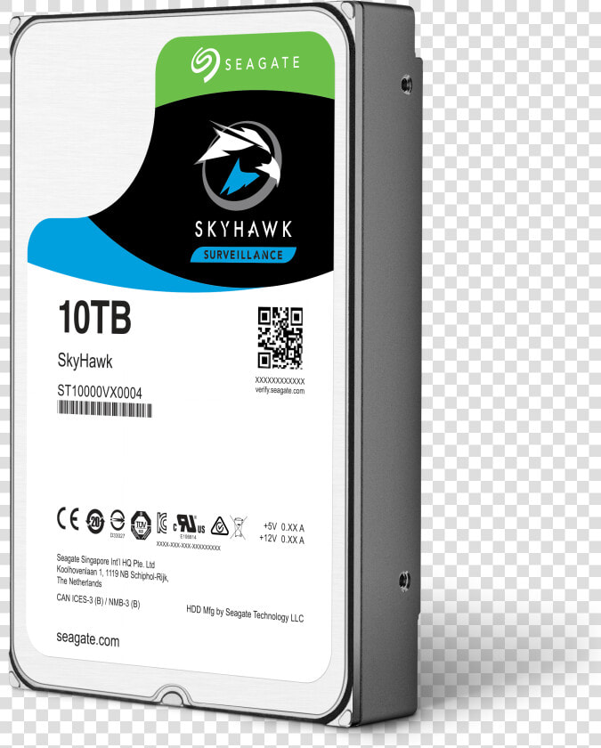 Seagate Skyhawk 10tb 3 5 7200rpm 256mb Sata3 St10000vx0004  HD Png DownloadTransparent PNG