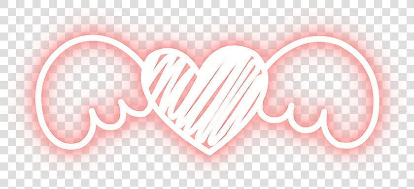  love  heart  wings  luminous  neon  colorful  starlight   Darkness  HD Png DownloadTransparent PNG