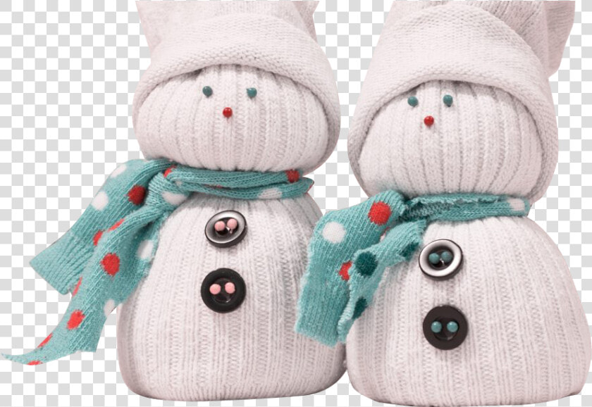 Snowman knitted   Sock Snowman Craft  HD Png DownloadTransparent PNG