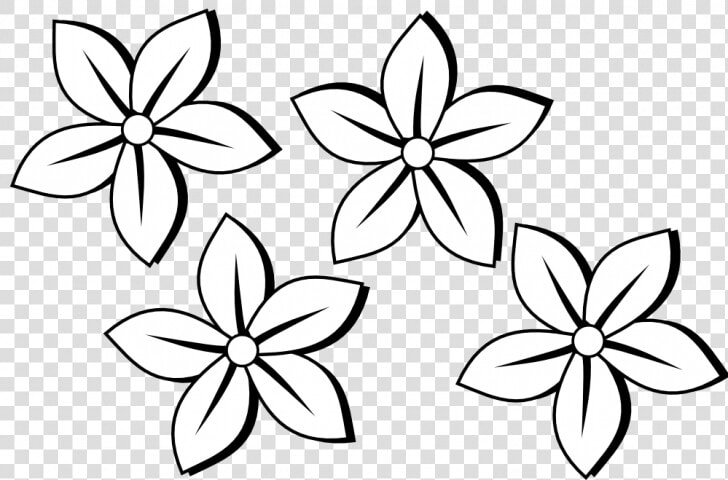 Permalink To 90 Ideas Flower Clip Art Black And White   Easy Small Flower Drawings  HD Png DownloadTransparent PNG