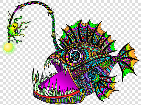 Anglerfish Sticker  HD Png DownloadTransparent PNG