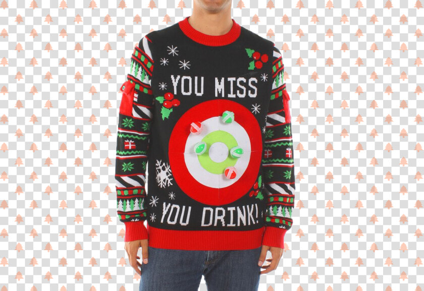 Human Target  Christmas  Ugly Sweater  Ugly Christmas   Ugly Christmas Sweater Booze  HD Png DownloadTransparent PNG