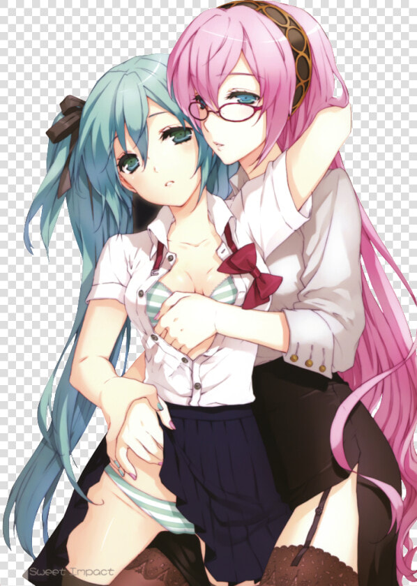 Miku X Luka   Anime Luka X Miku  HD Png DownloadTransparent PNG