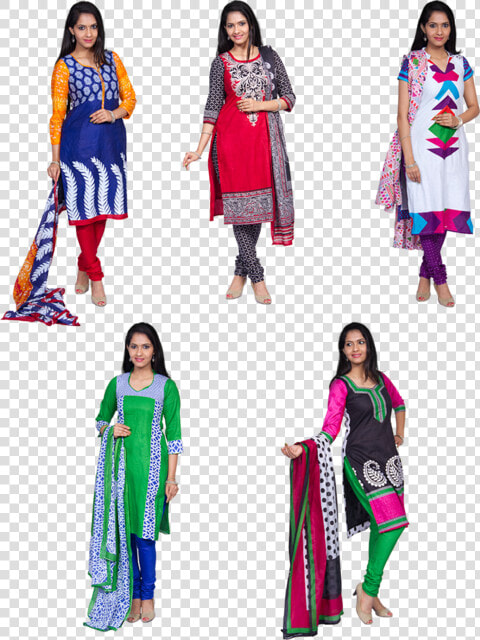 Attractive 5 Set Unstitched Chudidhar   Shopping Zone Churidar Set Today Offer  HD Png DownloadTransparent PNG