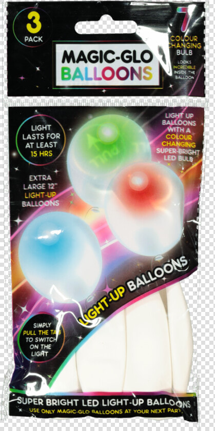 3pk White Light Up Balloons  HD Png DownloadTransparent PNG