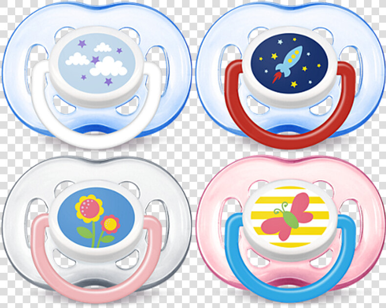 Philips Avent Contemporary Freeflow Pacifier 2 Pack   Avent Pacifier 18  Months  HD Png DownloadTransparent PNG