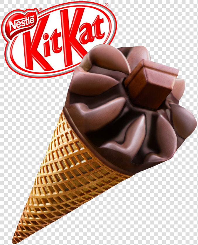 Nestle Kit Kat Cone   Kit Kat Cone Ice Cream  HD Png DownloadTransparent PNG