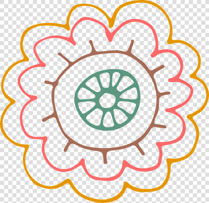 Haz Transparente Png Decorativo Flor Corazon Rojo   Beautiful Flower Design Drawing Easy  Png DownloadTransparent PNG