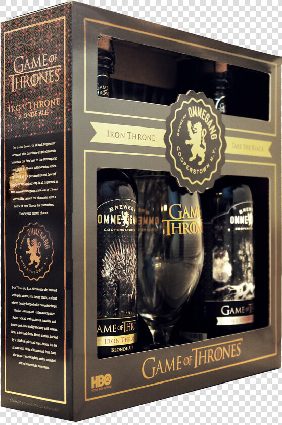 Brewery Ommegang Re releases Iron Throne Blonde Ale   Ommegang Game Of Thrones Gift Pack  HD Png DownloadTransparent PNG