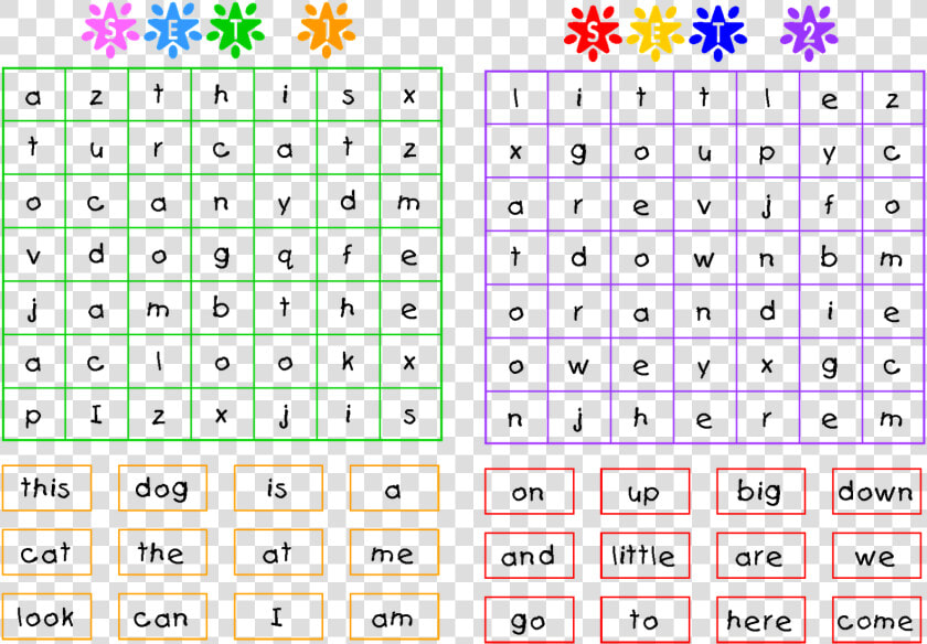 Works Results Search Search Printable Word Word Sight   Year 1 Word Search Printable  HD Png DownloadTransparent PNG