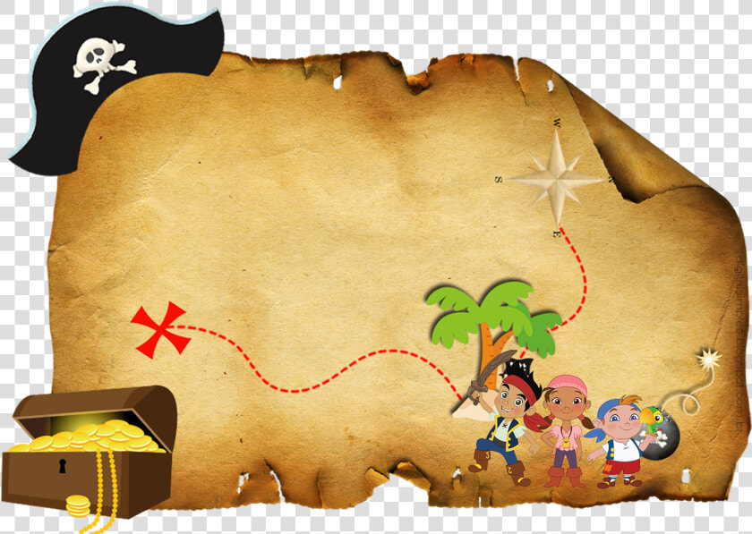 Map Clipart Treasure Hunt   Mapa Jake E Os Piratas  HD Png DownloadTransparent PNG