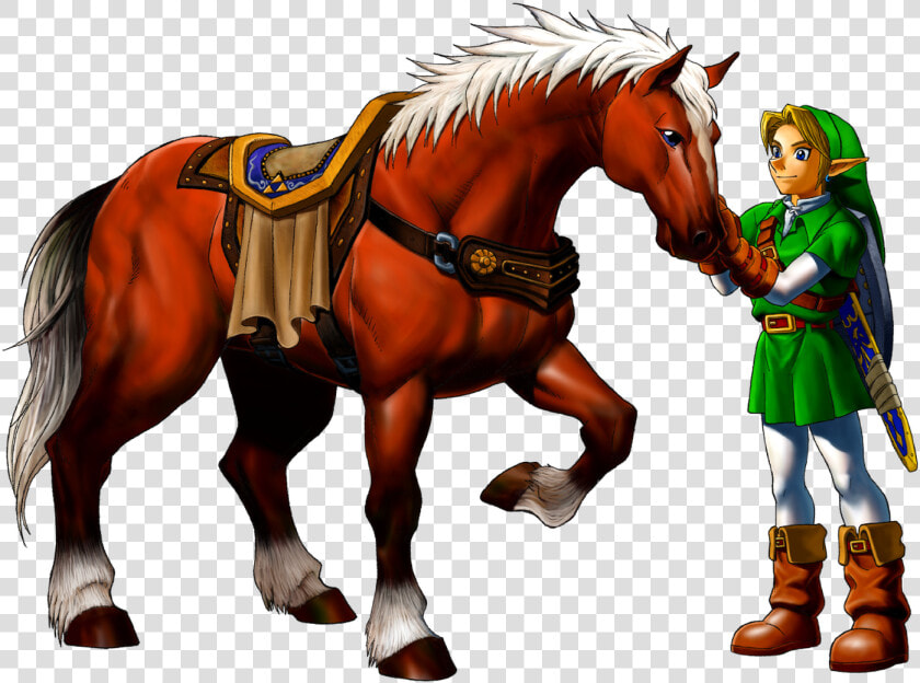 Verzamelingen Link Adulte Et Epona   Epona Link Ocarina Of Time  HD Png DownloadTransparent PNG