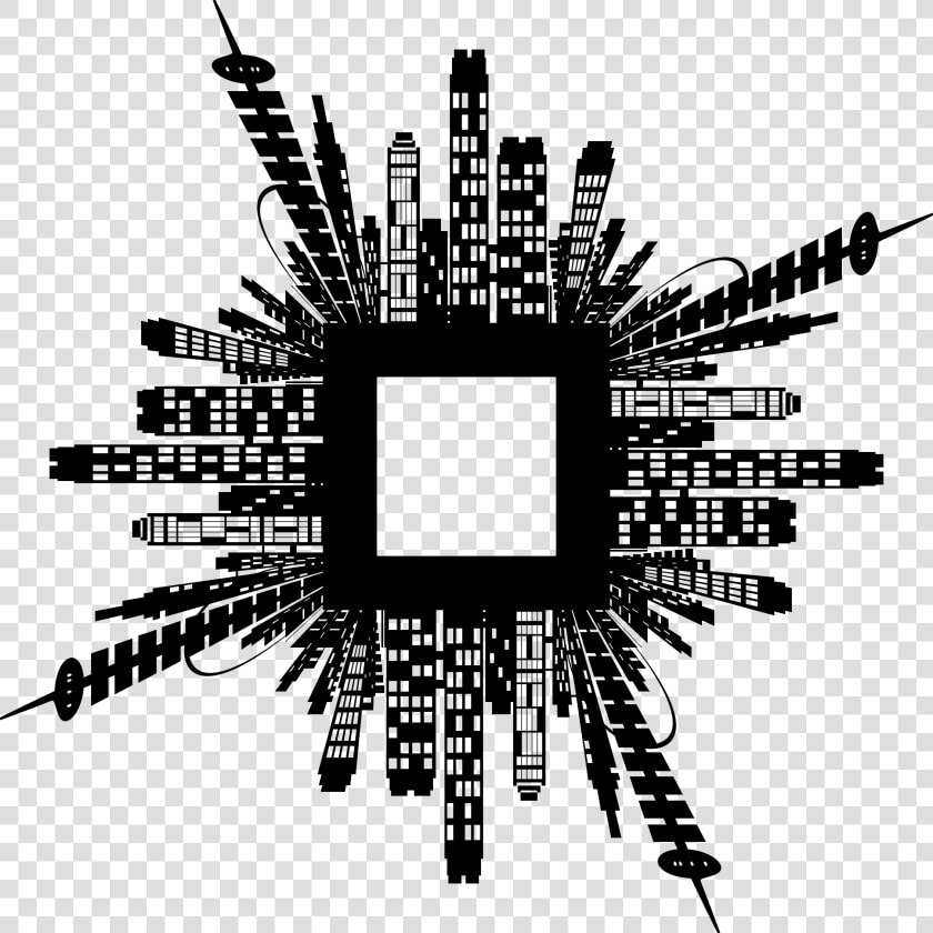 Transparent City Skyline Silhouette Png   Urbanization Clipart Png  Png DownloadTransparent PNG