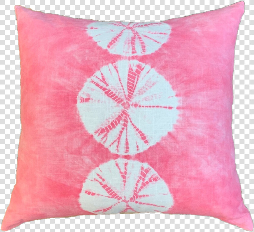 Tye Die Sand Dollar Pillow periwinkle   Cushion  HD Png DownloadTransparent PNG