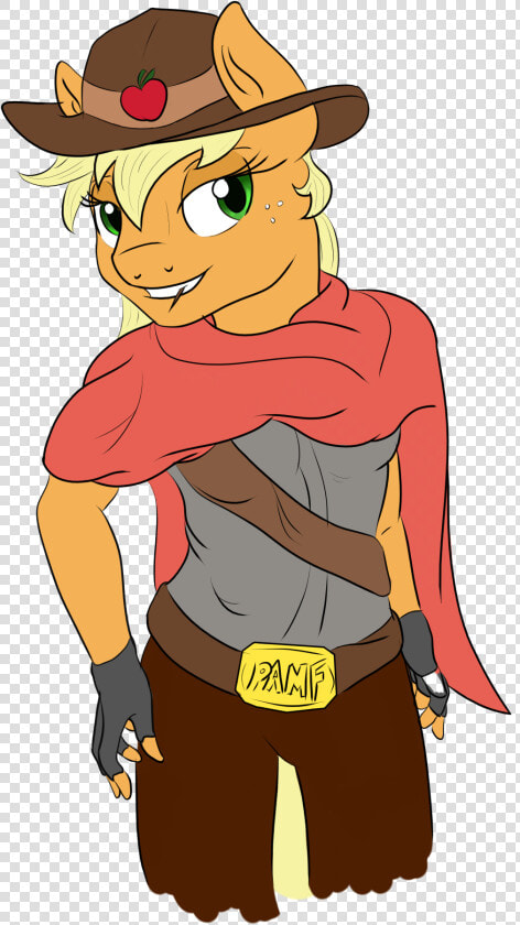 Anthro Applejack Artist Theshadowstone Clothes Costume   Cartoon  HD Png DownloadTransparent PNG