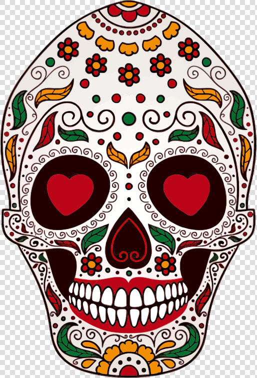 Day Of The Dead Sugar Skull   Transparent Day Of The Dead Clipart  HD Png DownloadTransparent PNG