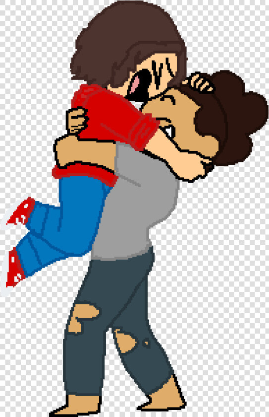 Hug Collab Clipart   Png Download   Cartoon  Transparent PngTransparent PNG