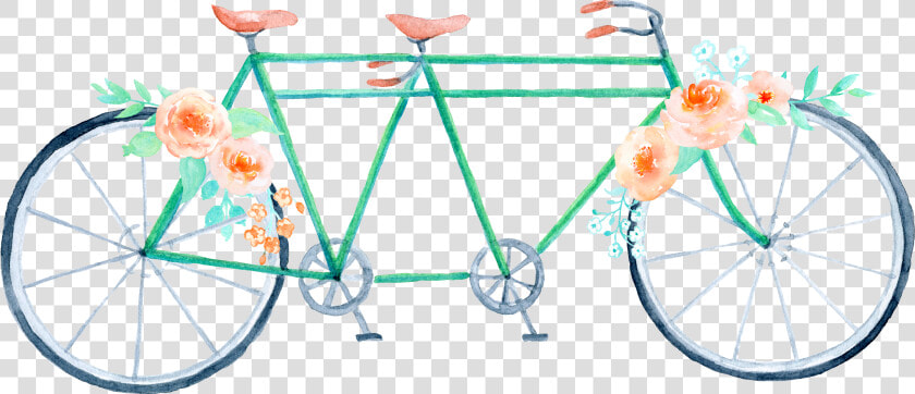 Clipart Bicycle Watercolor   Bicycle  HD Png DownloadTransparent PNG