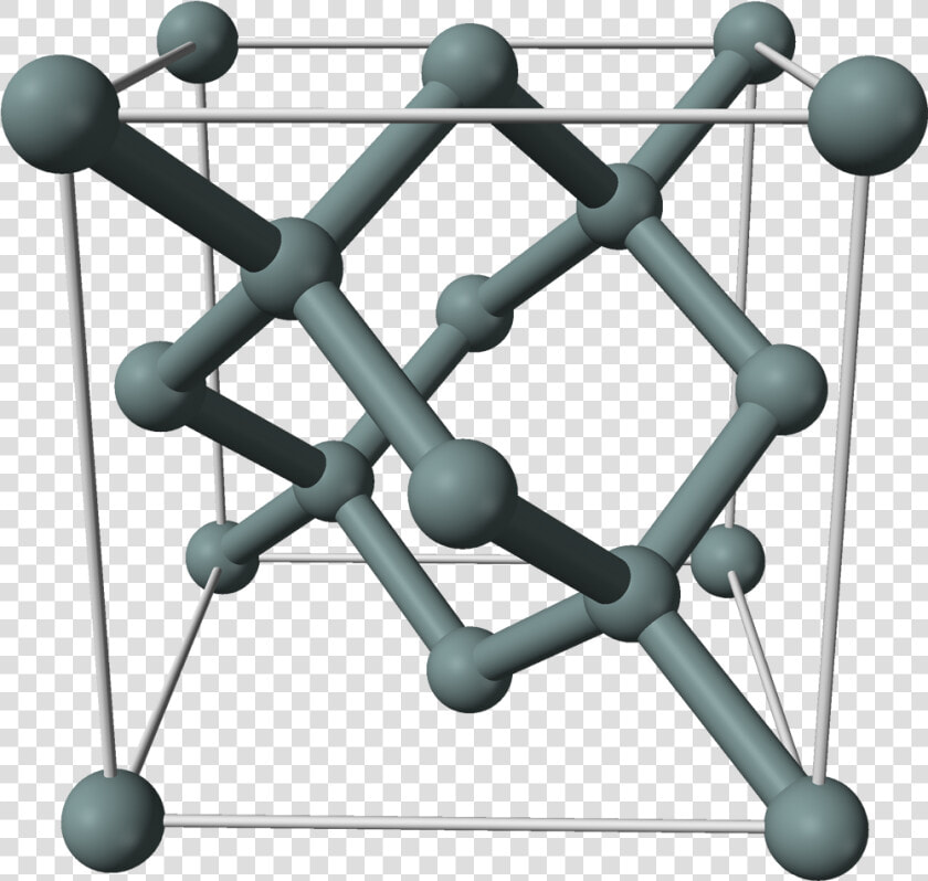 Silicon Unit Cell 3d Balls   Silicon Crystal Structure  HD Png DownloadTransparent PNG