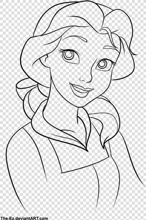 Belle Outline By The Ez   Belle Outline  HD Png DownloadTransparent PNG