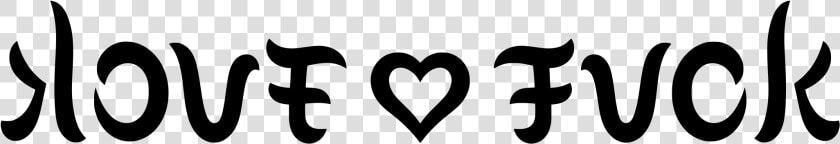 Ambigram Love Fuck Clip Arts   Heart  HD Png DownloadTransparent PNG