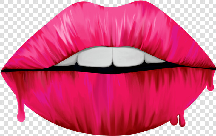 Painted Lips Mixed Media Teeth Hand Drawn Graffiti   Painted Lips  HD Png DownloadTransparent PNG