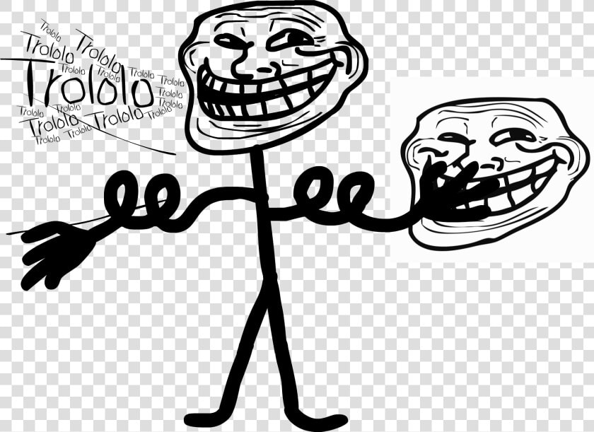 Coloriages 224 Imprimer Troll Face Fuuuu Num233ro   Troll Face  HD Png DownloadTransparent PNG