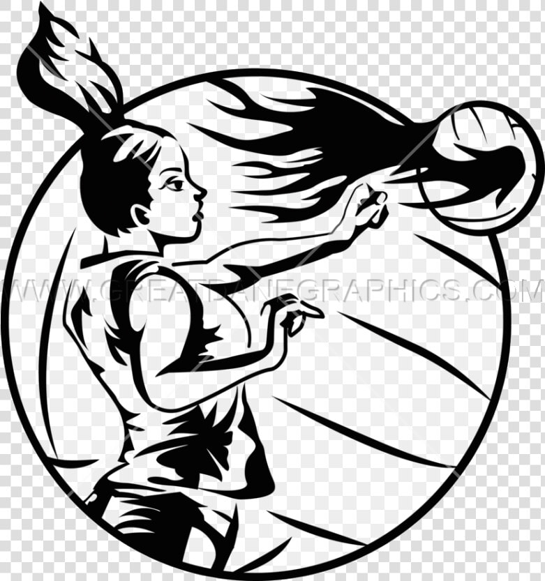 Volleyball Spiking In Black And White Clipart Playing   Volleyball Images Black And White  HD Png DownloadTransparent PNG