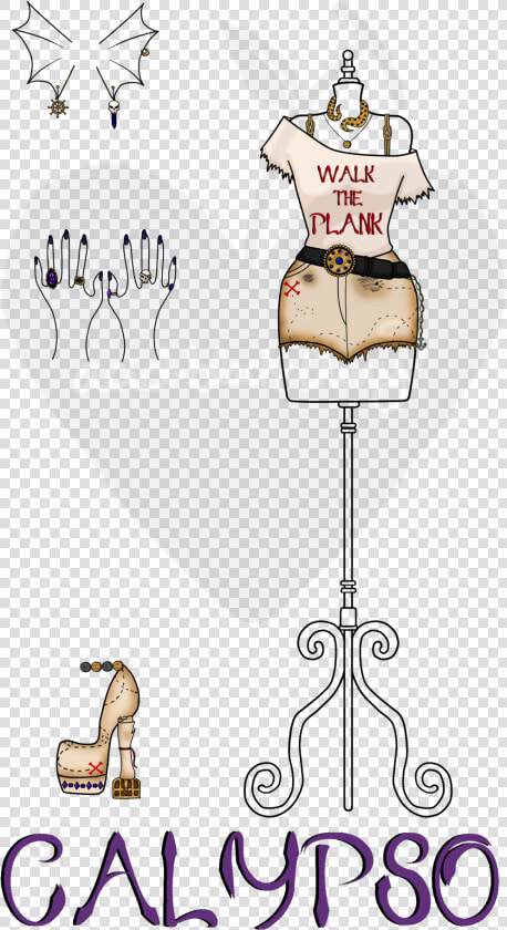 A Treasure Map Pirate esque Outfit Created For  sleazycheese   Cartoon  HD Png DownloadTransparent PNG