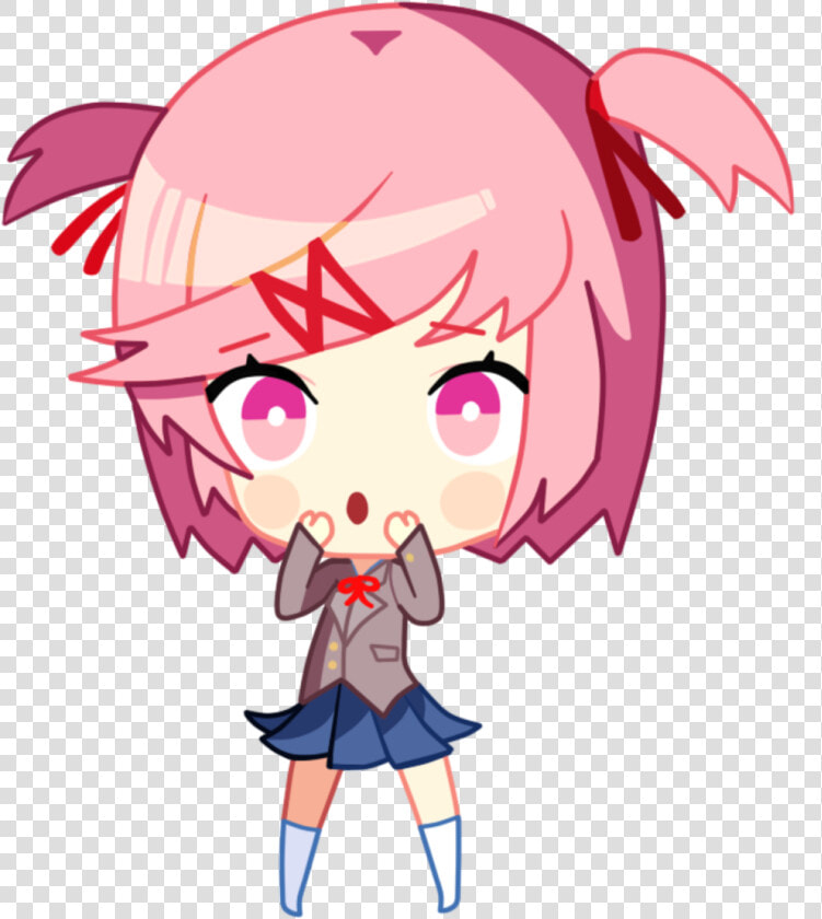 Collection Of Free Pickle Drawing Chibi Download On   Doki Doki Literature Club Chibi Natsuki  HD Png DownloadTransparent PNG