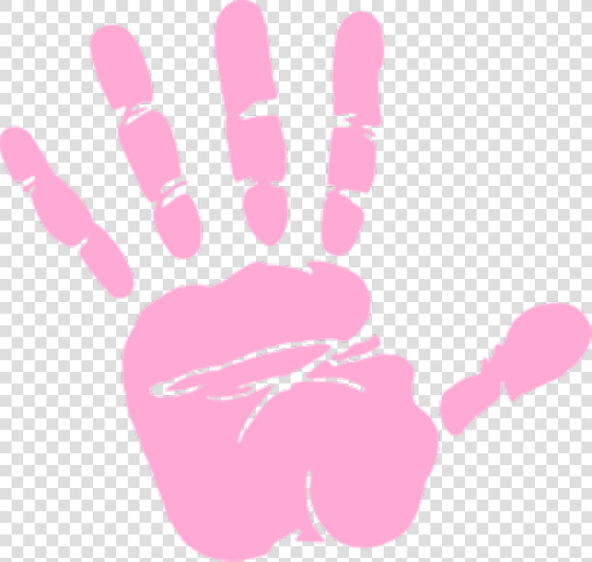  footprint  huellas  blacktumblr  huella  mano  black   Pink Handprint Clipart  HD Png DownloadTransparent PNG