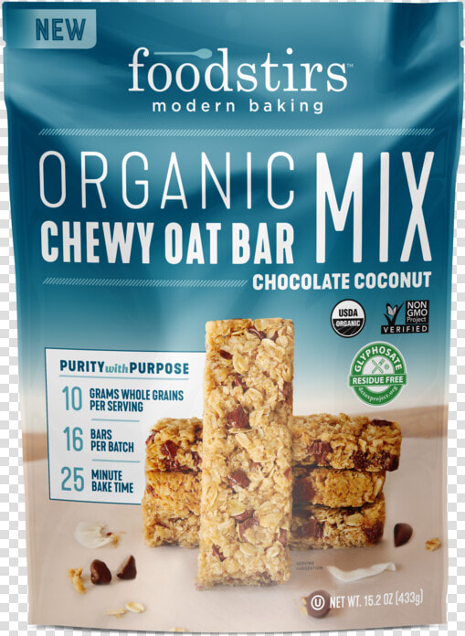 Foodstirs Chewy Oat Bar Mix  HD Png DownloadTransparent PNG