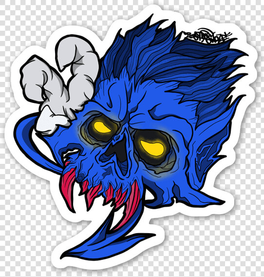 Nightcrawler Skull Sticker  HD Png DownloadTransparent PNG